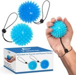 Fanwer Hand Grip Exerciser Balls-2pcs Hand Balls for Exercise and Physical Therapy - Adjustable Wrist Strap Stress Relief Ball Relieve Wrist & Thumb Pain for Kids, Elderly and Adults