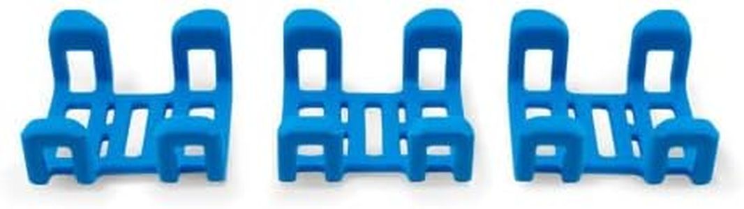 Tractive GPS Dog Tracker Rubber Clips x3 (Standard), Blue, 2.8 cm