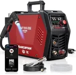 ARCCAPTAIN iControl [Non-HF] Plasma Cutter CUT55 MP with APP Control, 55Amp Blowback Pilot Arc, 120V/240V, Upgraded LED Display, Grid Cutting, Rust Removal, Plasma Gouging, Pressure Detection