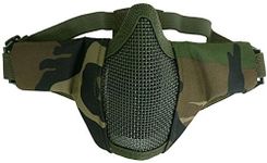 SHENKEL Half Face Protect Mesh Mask Face Guard Woodland mask-013wl