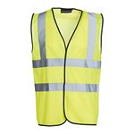 Blackrock Yellow & Orange Hi Vis Vests, High Vis Vests, Hi Vis Jackets, Rail Orange, High Visibility, Safety, Reflective, Hivisible PPE, Hi Viz, Security, Workwear, Mens Womens Sizes Small - 6XL