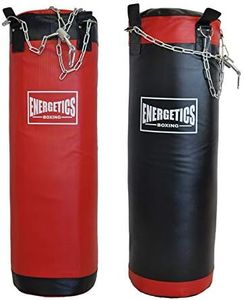 40kg Boxing Punching Bag - Durable PU Leather Solid Filled - 110cm x 40cm (Black)