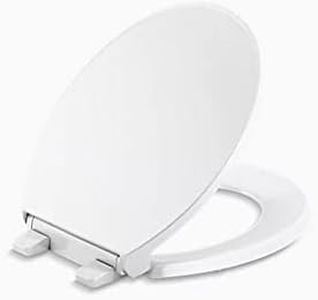 Kohler 24494-A-0 Border ReadyLatch Quiet Round Closed Front Toilet Seat in White