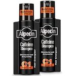 Alpecin Black Mens Shampoo with new Fragrance 2x 250ml | Hair Growth Shampoo | Men Shampoo for Natural Strong Hair | Hair Care for Men Made in Germany