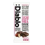 Diablo Dark Chocolate with Hazelnuts | Sweetened with Maltitol | Sugar Free| Perfect for Gifting | 85g (Pack of 1)