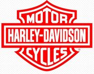 OAN Harley Davidson 3D Chrome Badges Bike Emblem Stickers (11x8x1 cm) (Red)