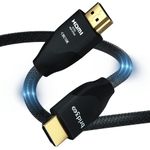 BRIDGEE Certified 8K HDMI 2.1 Cable, 48Gbps Ultra High Speed HDMI Cable for Consoles, Monitors, Computers, HDTVs etc(6.56ft/2m)