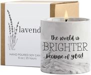 Friendship Candles for Best Friend Teacher Gifts Thank You Candle for Women Friends Wife Mom You are Amazing Awesome Lavender Candle Jar Inspirational Encouragement Gifts Mothers Day Gifts 6oz