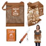 DARCKLE Mushroom Foraging Bag with Knife, Notebook, Adjustable Shoulder Strap - Reusable Mesh Bag for Adults - Modern Nature Themed Decor Gift