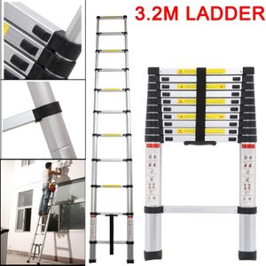 Telescopic Loft Ladder 3.2m – Stainless Steel, Space-Saving Design
