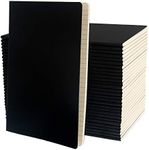 Simply Genius A5 Notebooks for Work, Travel, Business, School & More - College Ruled Notebook - Softcover Journals for Women & Men - Lined Note Books with 92 pages, 5.5" x 8.3" (Black, 30 pack)