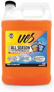 UCS Advanced All-Season Windshield Washer Fluid | Winter Protection to -27°F | 2-in-1 Bug Wash & Water Beading Technology | Streak-Free Visibility | Safe for Rain-Sensing Windshields | 1 Gallon