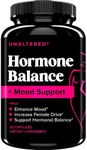 UNALTERED Hormone Balance & Mood Support for Women - Naturally Supports Hormonal Balance & Energy with Tribulus Terrestris & Red Maca Root Extract - Dietary Supplement - 90 Vegan Capsules