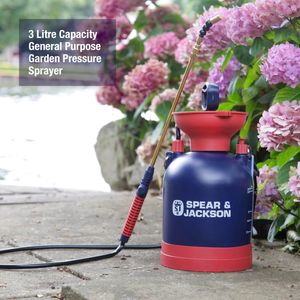 Spear & Jackson 3L Pressure Sprayer – Pump Action Garden Sprayer