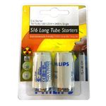 Philips S16 70-125W 240V UNP Long Tube 2-Pin Starters for Fluorescent Lamps (2 Pack)