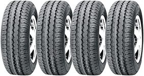 4-10" inch trailer wheel & tyre 145R10 radial 430kgs 84/82N 4 stud 100mm pcd