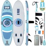 Niphean Inflatable Paddle Board with Stable Wing and Durable SUP Accessories, 10’ Inflatable Stand up Paddle Boards for Adults & Youth, Versatile Yoga Paddle Board