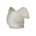 Ergobaby Baby Sling for Newborns from Birth up to 11.3 kg, Aura Knit Sling wrap Made from Recycled Fabrics, Elasticated and Breathable, Unisex Sling wrap, Grey Stripes
