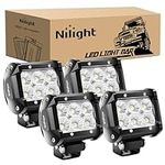 Nilight LED Pods 4PCS 18W 1260lm Fl