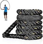 Fitness weighted jump rope - 3LB/5LB weighted jump rope for exercise, weighted adult jump rope for men and women, suitable for home exercise, gym training, full body exercise with jump rope. (1in*9.8ft)