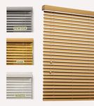 Lister Cartwright 50mm Woodgrain Fauxwood Venetian Blinds Windows Blind Easy Fit Child Safety Included(Oak, 90 cm Width x 120 cm Drop)