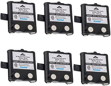 Kastar 6-Pack Ni-MH 4.8V 1000mAh Two-Way Radio Battery Replacement for Uniden BP38, BP-38, BP39, BP-39, BP40, BP-40, Uniden BT537, BT1013, BT-537, BT-1013, FPB9404, GMR635, GMR635-2CK, GMR638, GMR645