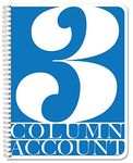 BookFactory 3 Column Account Book/Ledger Book/Accounting Ledger/Notebook (3 Columnar Book Format) - 100 Pages, 8.5" x 11" (LOG-100-7CW-PP-(Accounting-3))