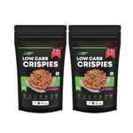GREEN SUN Low Carb Crispies | Pack of 2 | Healthy | Chakli | Murruku | Spirals | Keto Friendly | Tasty Savoury Snack | Namkeen | Low Calorie