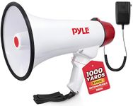 Pyle PMP48IR 40 Watts Professional Rechargeable Batteries Megaphone/Bullhorn with Mic Siren and Aux In for iPod/MP3 Devices