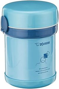 Zojirushi Stainless Steel Vacuum Insulated Lunch Jar, 640ml, Aqua Blue (SLMEE-07-AB)