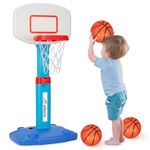 Basketball Hoop Indoor Mini Adjustable Poolside Basketball Goal with Ball Pump for Boys Girls Outdoor Toys - Blue