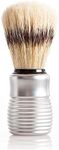 Pre de Provence Men's Boar Bristle Shave Brush with Aluminum Handle for Quick Lather