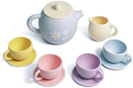 Mitico Montessori Silicone Tea Party Set for Toddlers 1 Year+