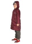 FabSeasons waterproof Long/Full raincoat for kids with hood, Age 11-12 Years