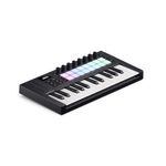 Novation Launchkey Mini 25 [MK4] — Portable 25 Mini-Key, USB, MIDI Keyboard Controller with DAW Integration. Chord Mode, Scale Mode, Drum Pads, and Arpeggiator. Includes Music Creation Software Bundle