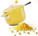 Popsmith Popcorn Popper in Butter - 6 Quart Stovetop Popcorn Machine - Stainless Steel Popcorn Maker Compatible with All Stovetops