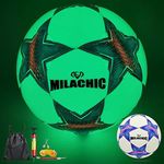 MILACHIC Soccer Ball, Glow in The D