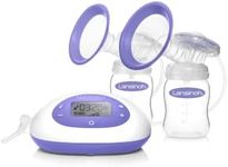 Lansinoh SignaturePro Double Electric Breast Pump, Portable, LCD Display, Includes Breast Pump Bag, 25mm Breast Pump Flanges and 2 Lansinoh Baby Bottles