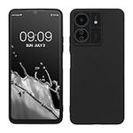 kwmobile Case Compatible with Xiaomi Poco C65 / Redmi 13C Case - Soft Slim Protective TPU Silicone Cover - Black Matte