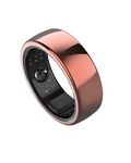 aabo Smart Ring for Men Women | Fitness Tracker Ring | Titanium | Sleep Tracker | Easy Connectivity | No App Subscription | Water Resistant (50m) | Upto 7-Day Battery Life | (Rose Gold, Size 12)