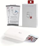KENTO MAX Mini Portable Instant Photo Printer - Bluetooth 5.0, Works with iOS & Android (Printer+with 50 Sheets of 2 x 3 in Zink Photo Paper)