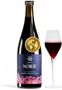 Norïe Lots of Purple – Award-Winning Non-Alcoholic Sparkling Blend with Syrah Grapes, Chamomile & Chrysanthemum – Floral & Elegant Non-Alcoholic Drink - Vegan, Gluten-Free, 750ml