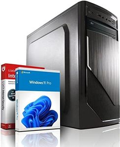 shinobee Intel Core i7 4770 Multimedia PC - Schneller Computer für Büro & Home Office - Rechner mit 3.9 GHZ - 32GB RAM - 1000GB SSD - DVD - USB3.0 - WLAN - Windows 11 Pro - MS Office - #6956