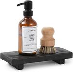 Wood Pedestal Soap Stand, Farmhouse