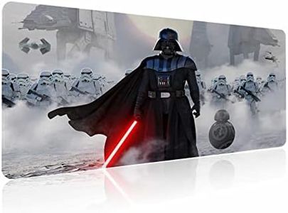 Large Gaming Mouse Pad Darth-Vader,Mousepad with Anti-Slip Rubber Base & Stitched Edges,Smooth Surface Laptop Desk Pad,Computer Keyboard and Mice Combo Pads Mouse Mat 23.6X11.8 Inch