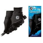 FootJoy Men's WinterSof Pair Golf Glove Black Small, Pair