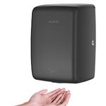 AIKE UL Approved Compact Jet Hand Dryer Hard-Wired Friendly, 1350W 120V Matte Black Model AK2803D