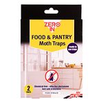 Zero In Food & Pantry Moth Trap – Twinpack Non-Toxic, Pheromone Insect Trap to Attract and Trap Pantry Moths, Suitable for Kitchens, Lasts 6 – 8 weeks