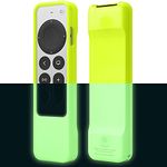 elago R1 Case Compatible with 2022 Apple TV 4K Siri Remote 3rd Gen, Compatible with 2021 Apple TV Siri Remote 2nd Gen- Magnet Technology, Lanyard Included, Full Access to All Functions [Neon Yellow]