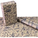 eVincE - Thoughtful Presentations Reversible With Solid on Brown Kraft Paper Christmas Gift Wrapping Paper -10 Sheets | 85 X 50 Cms Large Wrap